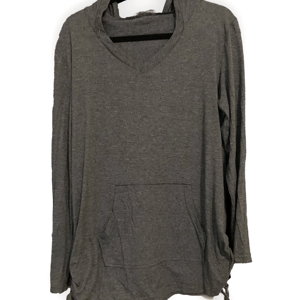 Super soft knit hooded top